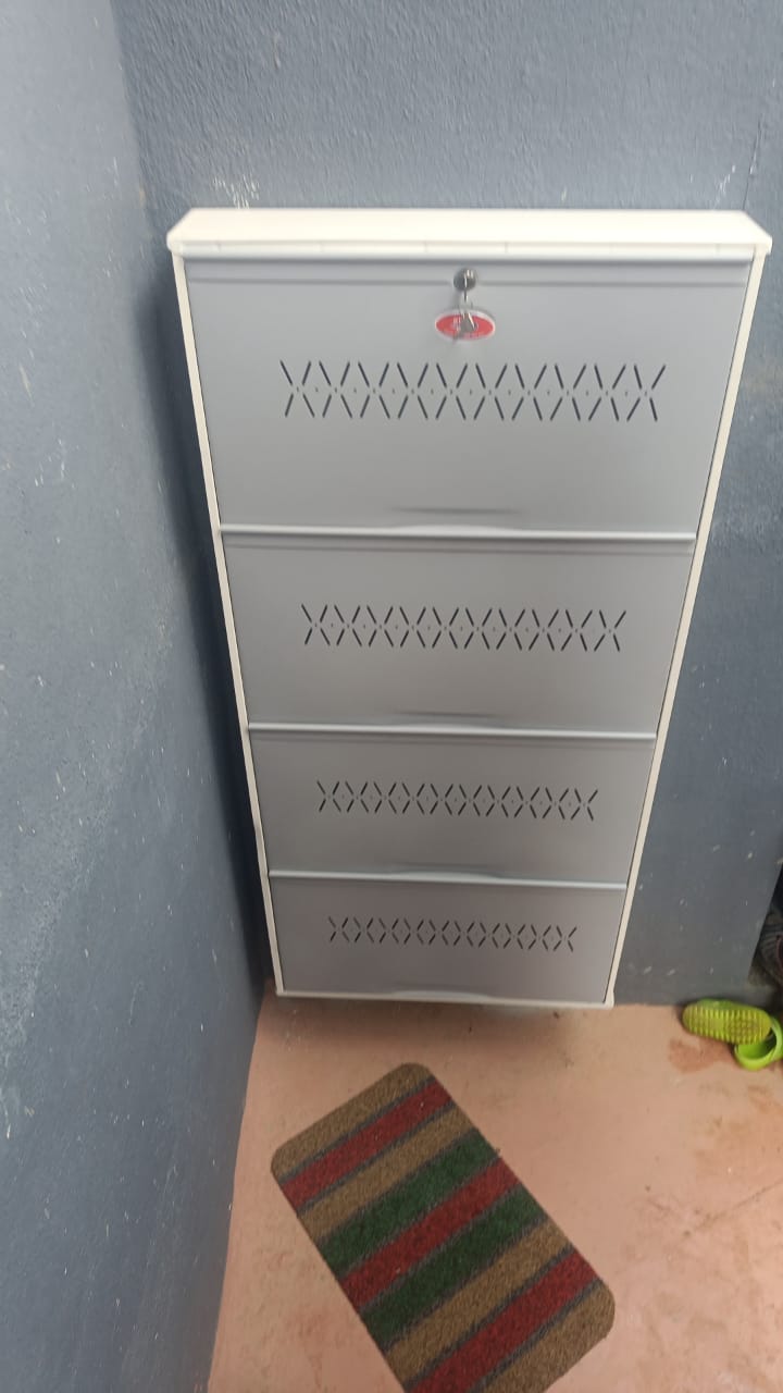ceiling mounted cloth hanger installed in balcony